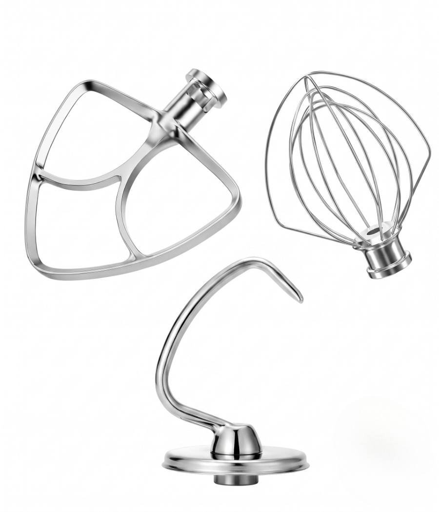 Stainless Steel Stand Mixer Attachments (3 Piece Set)