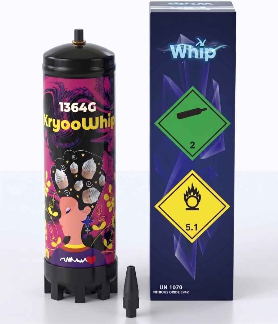 KryooWhip Whipcream Bottle, 1364g | Ready to Use - Image 2