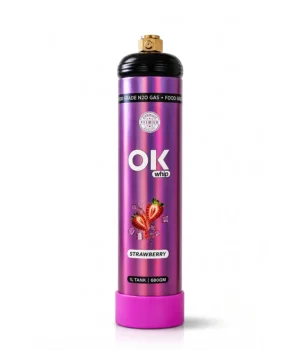 OK Whip Strawberry Whip Cream Bottle, 1L / 680gm | Ready to Use