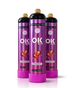 OK Whip Strawberry Whip Cream, 3 x 1L Bottles | Ready to Use